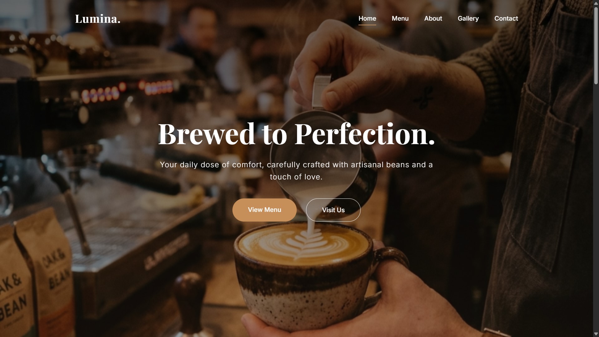 Coffee Cafe Demo Website